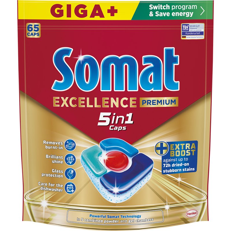 Somat Excellence Tablety do myčky 5v1 65ks