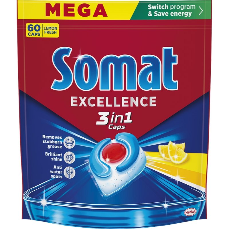 Somat Excellence Tablety do myčky 3v1 60ks