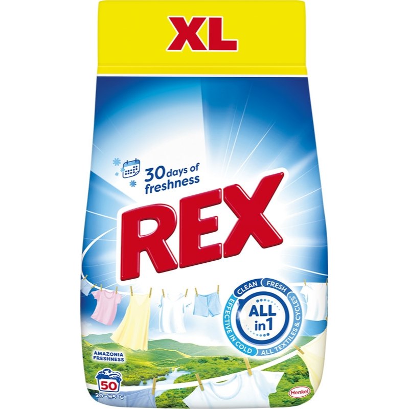 Rex Prášek na praní amazonia freshness (50 praní) 2,5kg