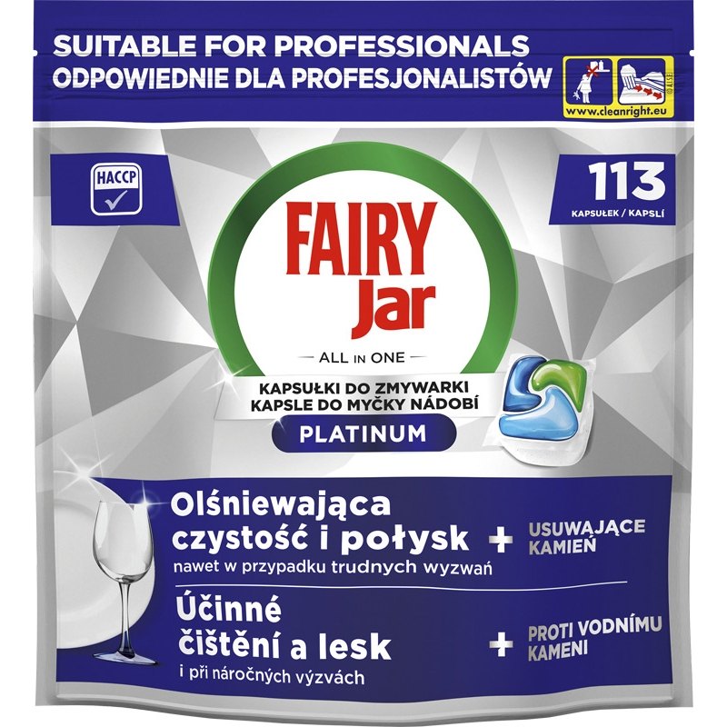 Jar Professional All in One tablety do myčky Platinum 113ks