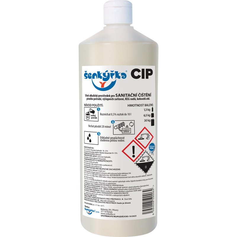 Šenkýřka CIP Alkalický prostředek pro výčepní zařízení 1,3kg