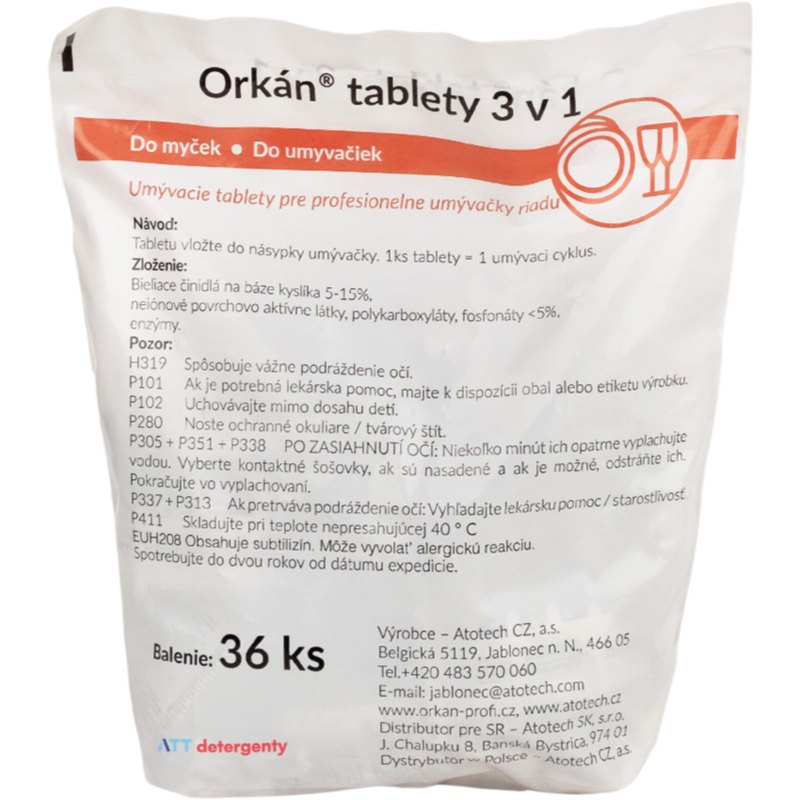 ATT Orkán Tablety do myčky 3v1 36ks