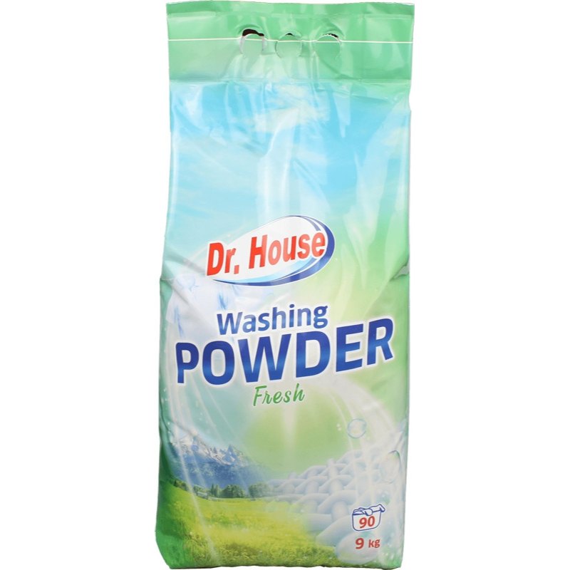 Dr.House Prášek na praní fresh (90 praní) 9kg