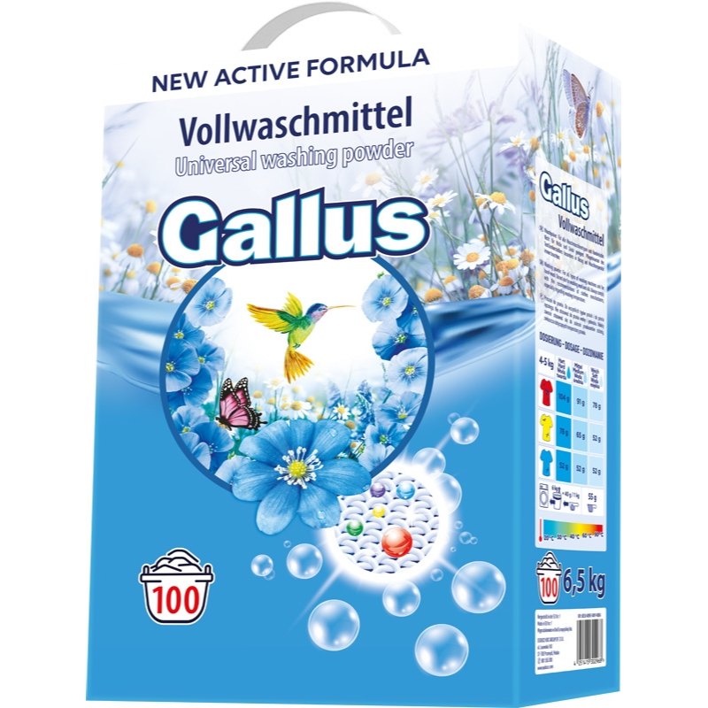 Gallus Prášek na praní universal (100 praní) 6,5kg