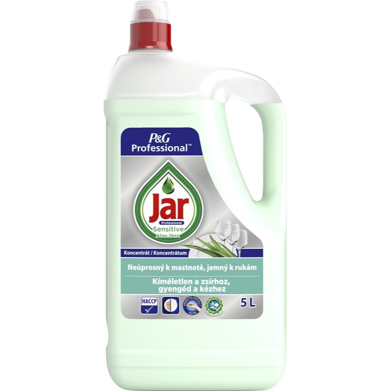 Jar Professional Prostředek na nádobí Sensitive Aloe Vera 5l