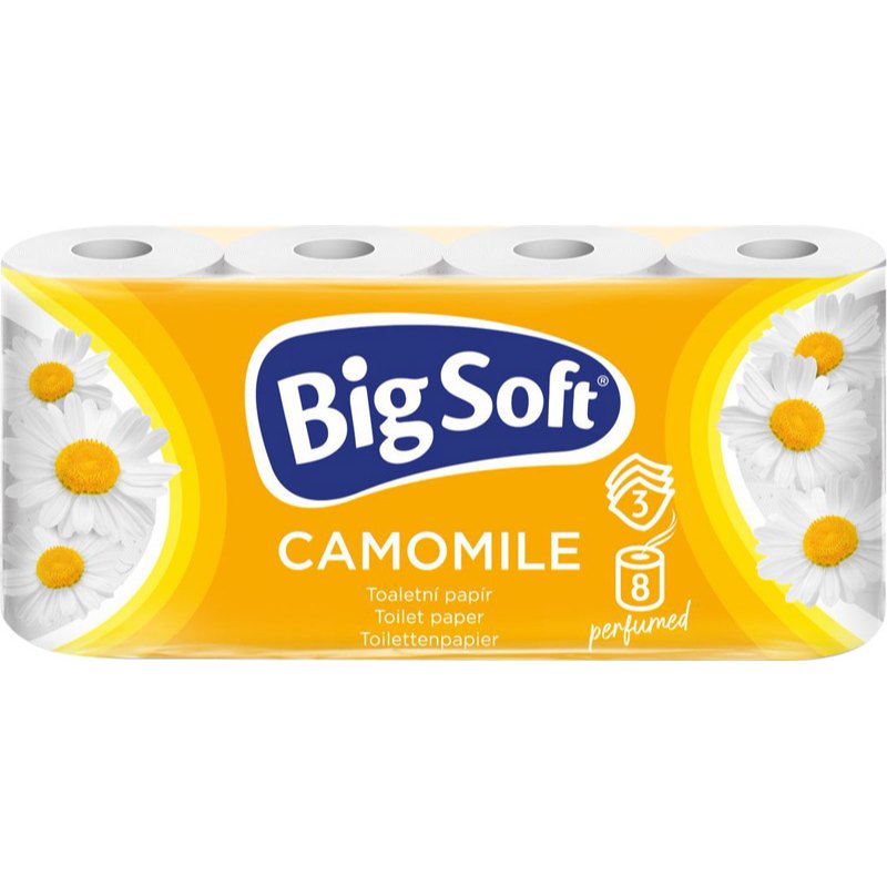 Big Soft Toaletní papír heřmánek 3-vrstvý 8ks