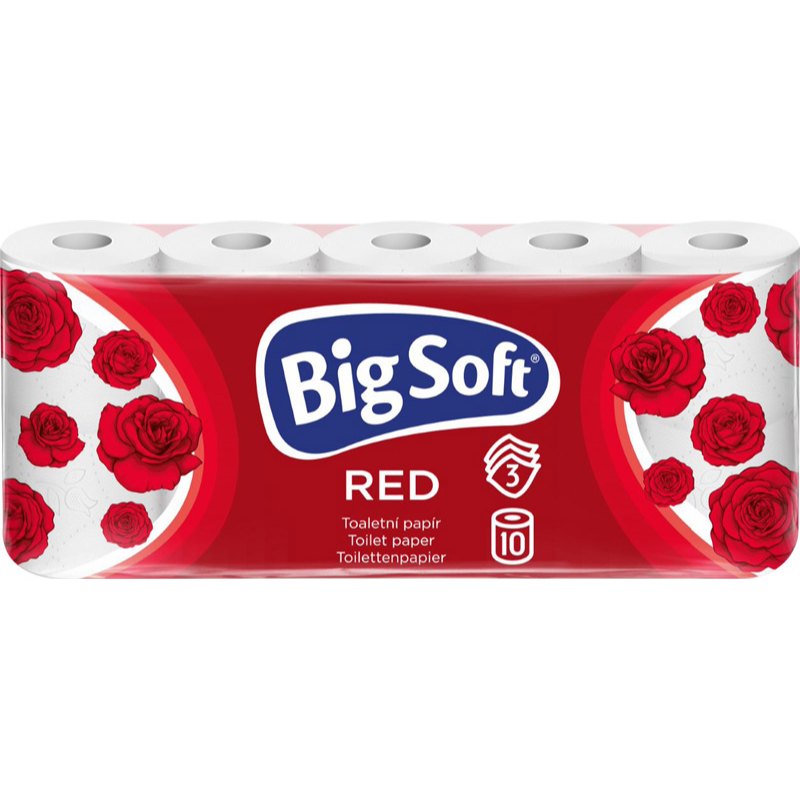 Big Soft Toaletní papír red 3-vrstvý 8+2ks