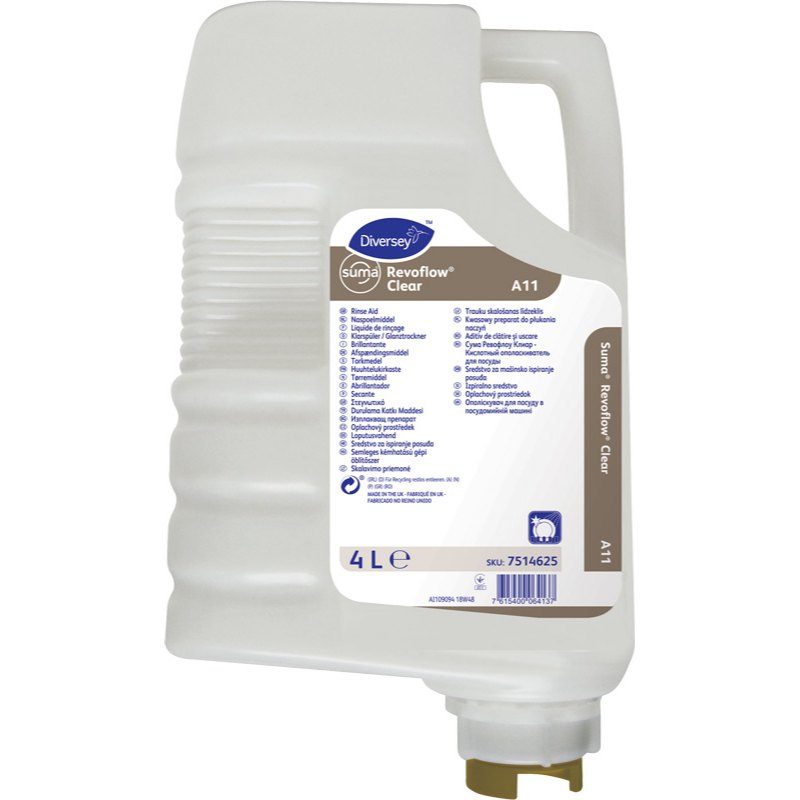 Diversey Suma Revoflow Clear A11 strojní oplach nádobí 3x4l