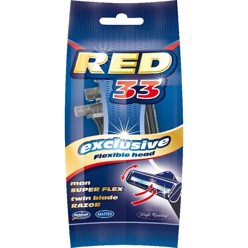 Red33 Holící strojek jednorázový pro muže 5ks