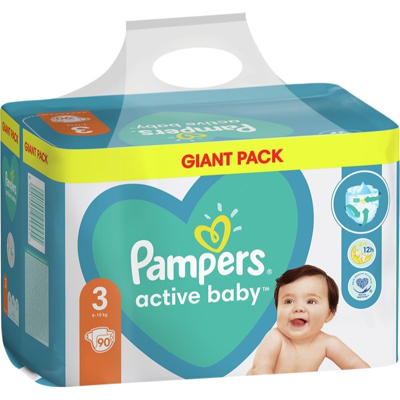 Pampers Active Baby dětské plenky 3 (5-9kg) 90ks