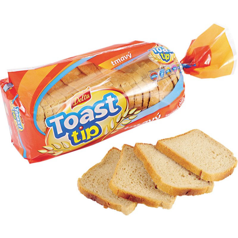 Delta Toast tip Chléb toustový tmavý 500g