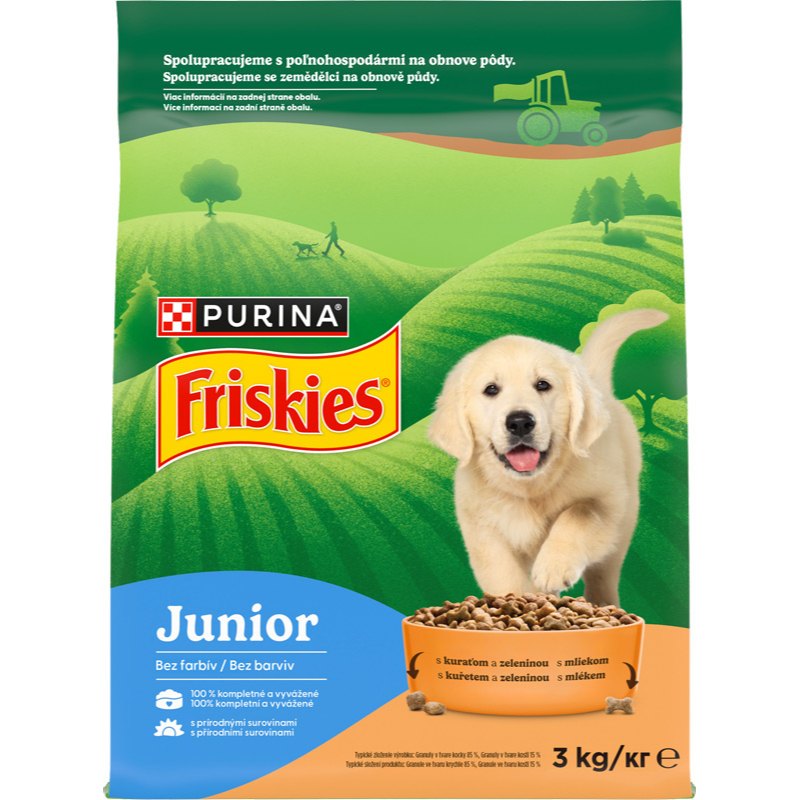 Purina Friskies Granule pro psy Junior 3kg