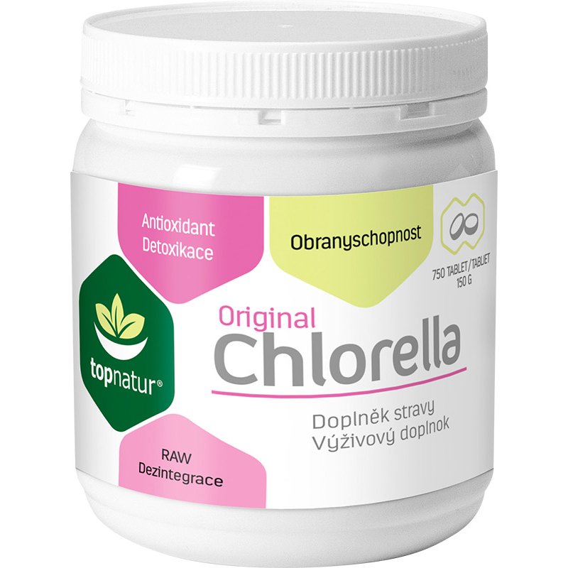 Topnatur Chlorella Original 150g 750 tablet