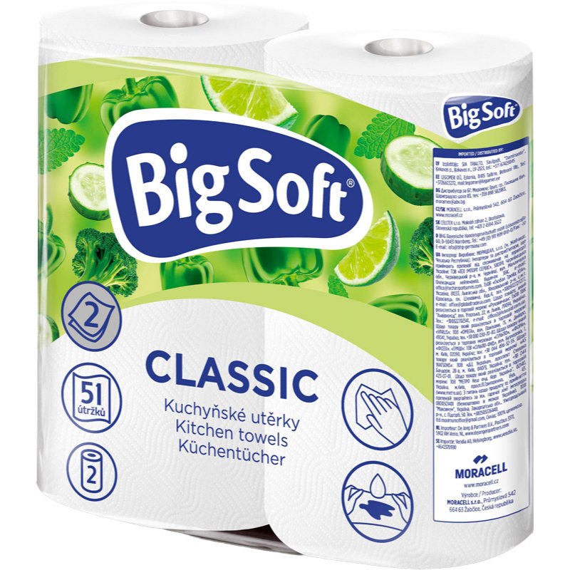 Big Soft Kuchyňské utěrky Classic 2-vrstvé 2x51m