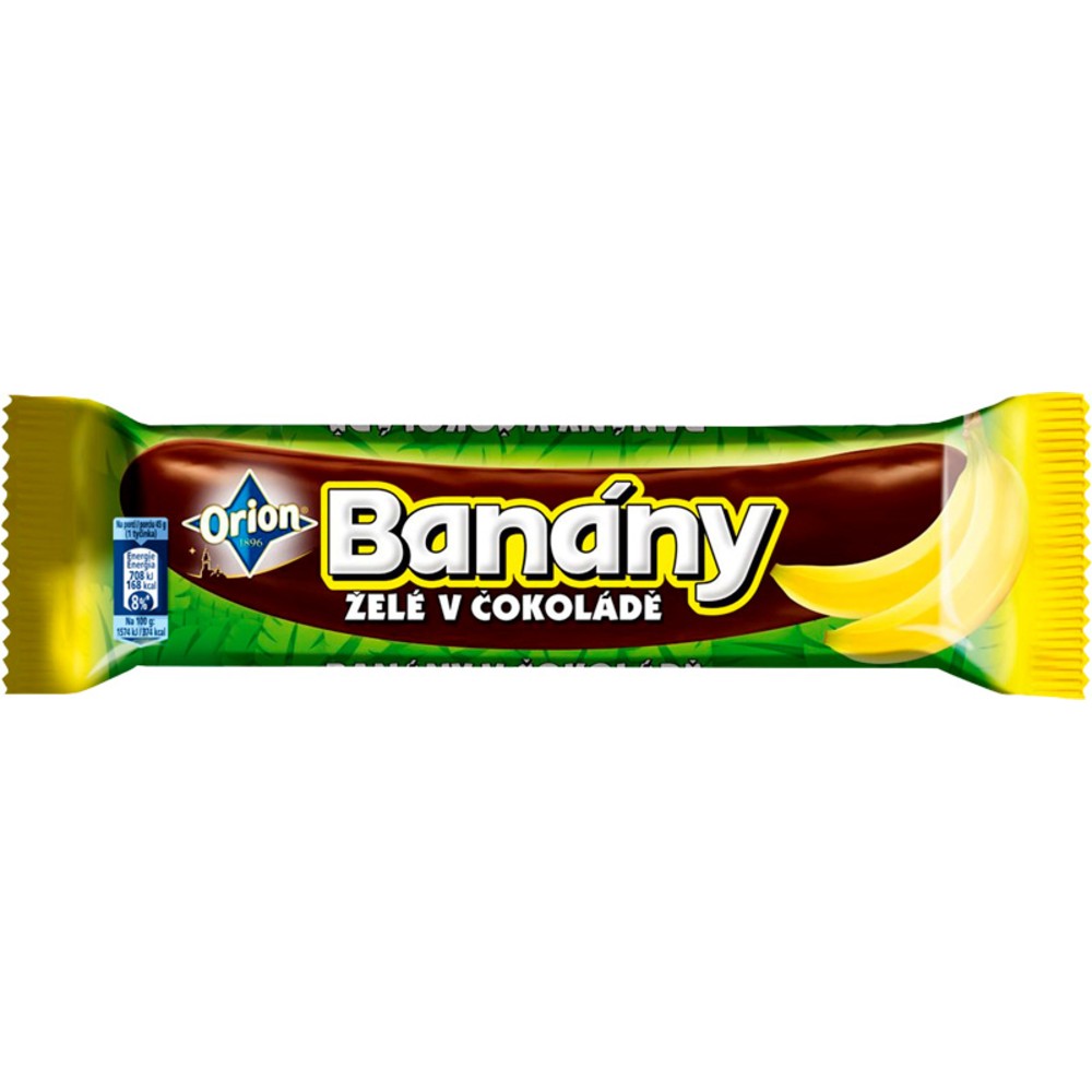 Orion Banány v čokoládě 45 g