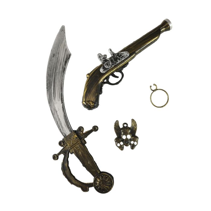 Sada pirátská s pistolí a šavlí