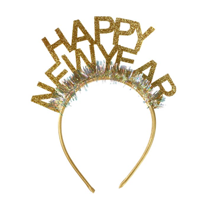 Čelenka Happy New Year zlatá