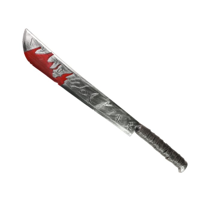 Mačeta s krví Halloween 74 cm