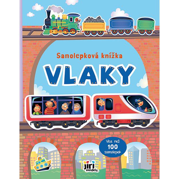 Knížka samolepková Vlaky