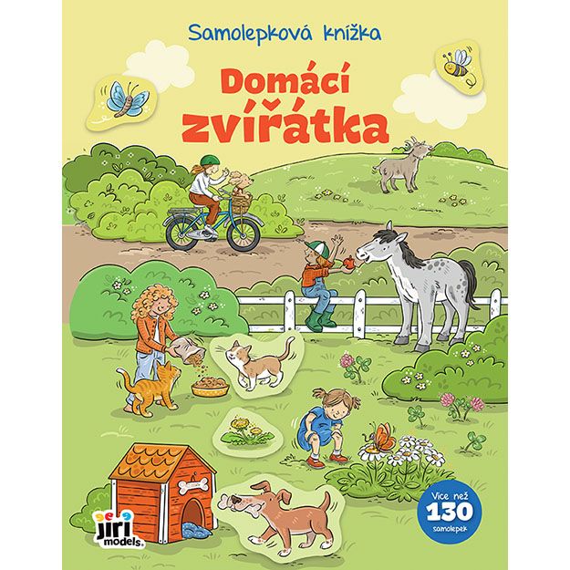 Knížka samolepková Domácí zvířátka