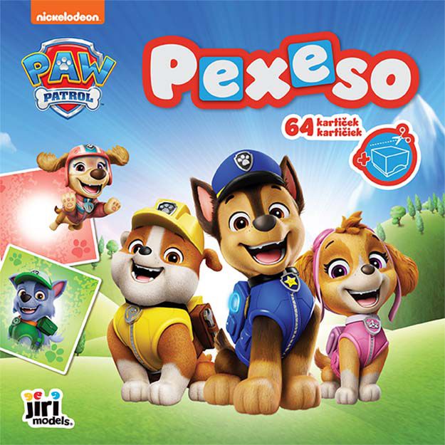 Pexeso v sešitu Paw Patrol/Tlapková Patrola 2