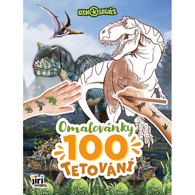 Omalovánky a 100 tetování Dinosauři