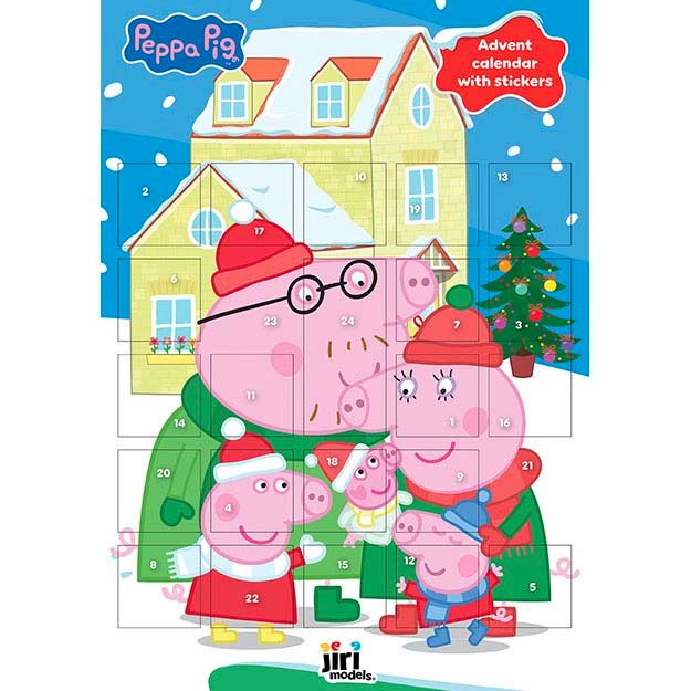 Adventní kalendář se samolepkami Prasátko Peppa