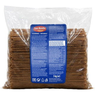 San Benito Špagety celozrnné semolinové těstoviny 5kg