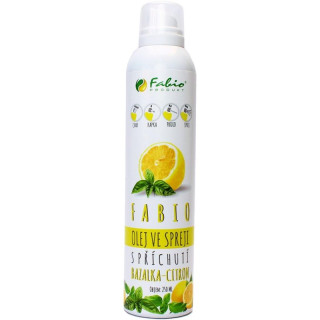 Fabio Olej řepkový s příchutí citron+bazalka ve spreji 250ml
