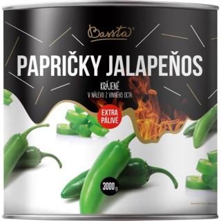 Bassta Papričky Jalapeňos krájené 3kg