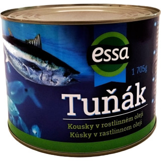 Essa Tuňák kousky v rostlinném oleji 1,705kg