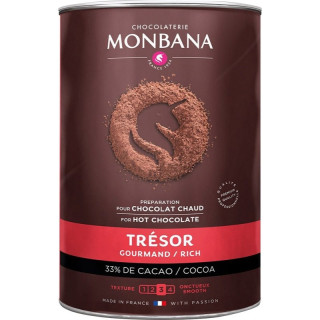 Monbana Horká čokoláda Trésor Gourmand Rich 1kg
