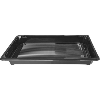 Miska plastová na sushi PET černá malá 171x91x20mm 50ks