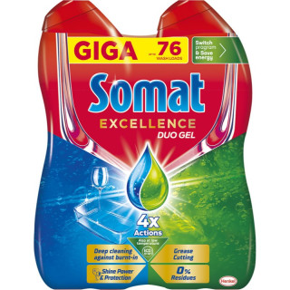 Somat Excellence Duo Anti-Grease Gel do myčky (76 dávek) 1,3l
