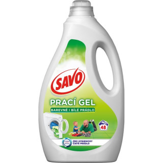 Savo Gel na praní color+white (48 praní) 2,4l