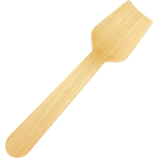 Lžička EKO zmrzlinová dřevěná 9,5cm 100ks