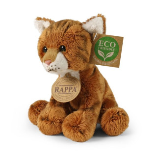 Plyšová kočka rezavá sedící 14 cm ECO-FRIENDLY